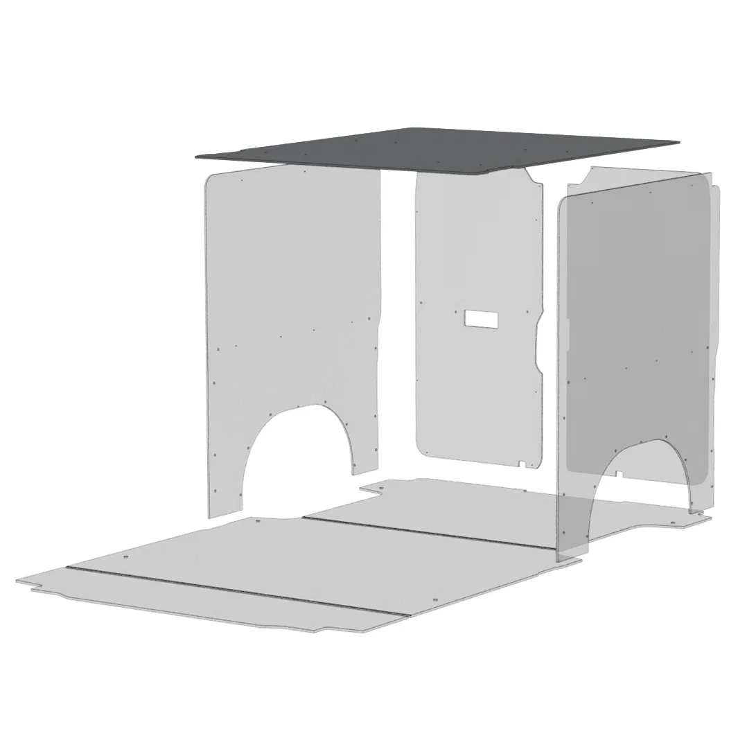 63C5-114-2613LX – LEGEND FLEET Van Ceiling Liner, Textured Gray Polypropylene Outer Layer With A Plastic Core Backed ...